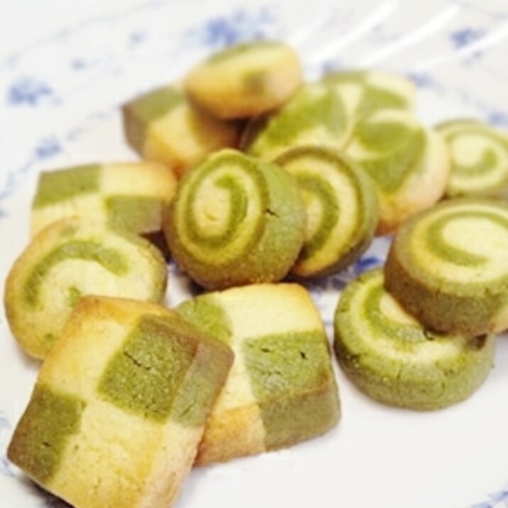 ダッチビスケット(抹茶のアイスボックスクッキー)